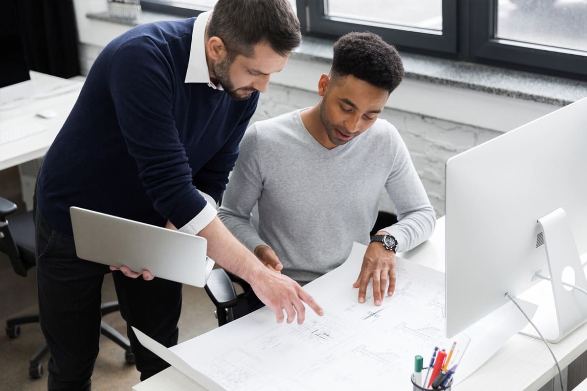 Odoo ERP implementation team at work